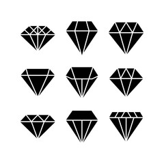 diamond icon or logo isolated sign symbol vector illustration - high quality black style vector icons