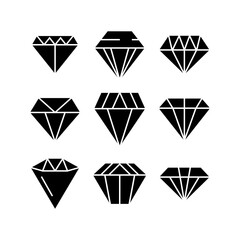 diamond icon or logo isolated sign symbol vector illustration - high quality black style vector icons