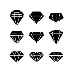 diamond icon or logo isolated sign symbol vector illustration - high quality black style vector icons