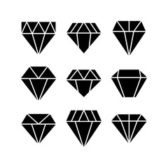 diamond icon or logo isolated sign symbol vector illustration - high quality black style vector icons