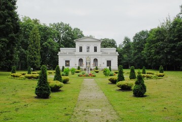Obraz premium old historic palace in a park, Europe