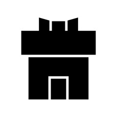 gift box icon or logo isolated sign symbol vector illustration - high quality black style vector icons