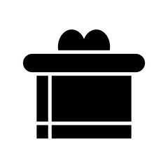 gift box icon or logo isolated sign symbol vector illustration - high quality black style vector icons