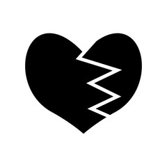 heartbreak icon or logo isolated sign symbol vector illustration - high quality black style vector icons