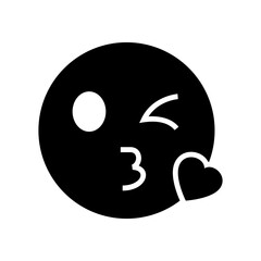kiss icon or logo isolated sign symbol vector illustration - high quality black style vector icons