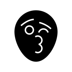 Obraz premium kiss icon or logo isolated sign symbol vector illustration - high quality black style vector icons