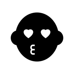 kiss icon or logo isolated sign symbol vector illustration - high quality black style vector icons