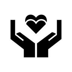 love hand icon or logo isolated sign symbol vector illustration - high quality black style vector icons