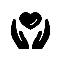 love hand icon or logo isolated sign symbol vector illustration - high quality black style vector icons