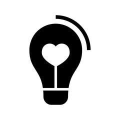 love idea icon or logo isolated sign symbol vector illustration - high quality black style vector icons