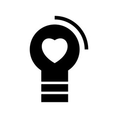 love idea icon or logo isolated sign symbol vector illustration - high quality black style vector icons