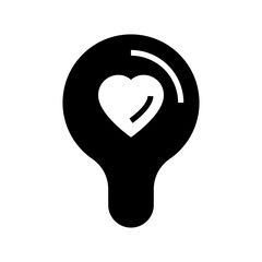 love idea icon or logo isolated sign symbol vector illustration - high quality black style vector icons