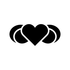 love tie icon or logo isolated sign symbol vector illustration - high quality black style vector icons