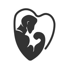 Gym, fitness logo or label. icon Sport, bodybuilding concept. Vector illustration template