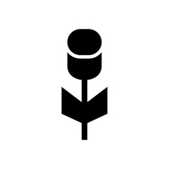 rose icon or logo isolated sign symbol vector illustration - high quality black style vector icons
