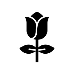 rose icon or logo isolated sign symbol vector illustration - high quality black style vector icons
