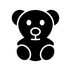 teddy bear icon or logo isolated sign symbol vector illustration - high quality black style vector icons
