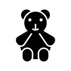 teddy bear icon or logo isolated sign symbol vector illustration - high quality black style vector icons
