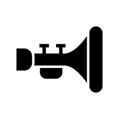 trumpet icon or logo isolated sign symbol vector illustration - high quality black style vector icons