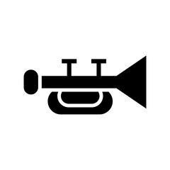 trumpet icon or logo isolated sign symbol vector illustration - high quality black style vector icons