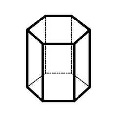 Hexagonal icon. sign for mobile concept and web design. vector illustration