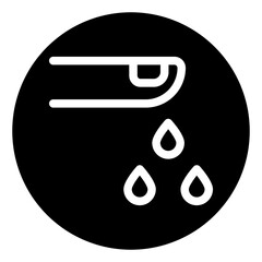 blood droplet glyph icon
