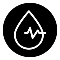 blood pressure glyph icon