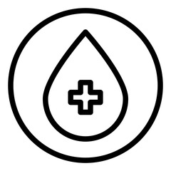 blood donor line icon