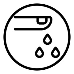 blood droplet line icon