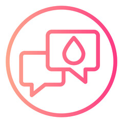 chat gradient icon