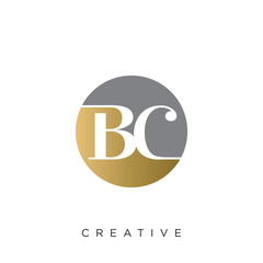 Obraz premium bc logo design vector icon luxury premium 