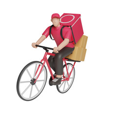 3d delivery. icon isolated on white background. 3d rendering illustration