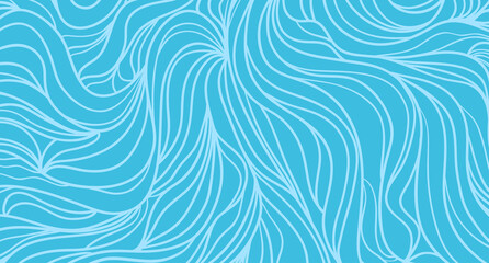 Abstract wavy background. Hand drawn colorful waves. Stripe texture with many lines. Waved pattern. Colored illustration for banners, flyers or posters