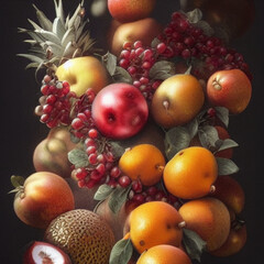 Naklejka na ściany i meble fruits,Generative Ai