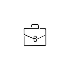 Office Bag Line Style Icon Design