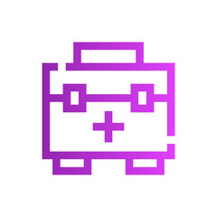 first aid kit gradient icon