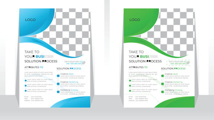 business modern flyer template with abstract shape and flyer brochure cover vector in A4 size Flyer Colorful concepts and design, perfect for  Corporate creative professional business agency & company