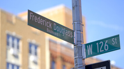Frederick Douglass Boulevard in Harlem New York - travel photography