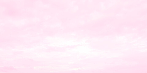 Cloud background with a pastel colored. Pink pastel sky for background. Beautiful romantic dreamy clouds