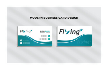Modern Clean vector Visiting Card or Business Card for print.