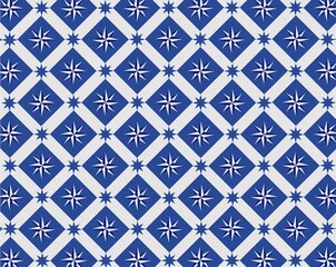 Blue star tiles / Image