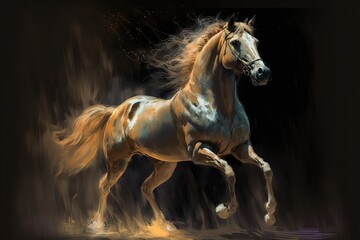 Obraz na płótnie Canvas A horse art. Generative AI
