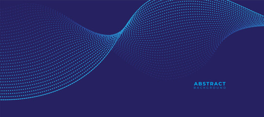 abstract blue line art background vector