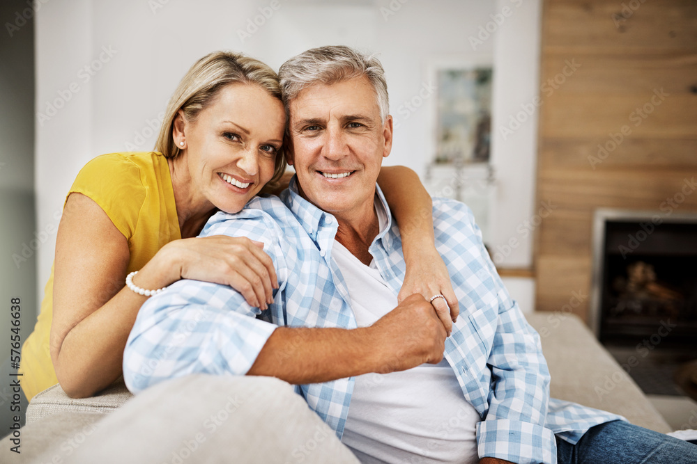 Canvas Prints Enjoying some one-on-one time. Cropped shot of a loving mature couple relaxing at home.