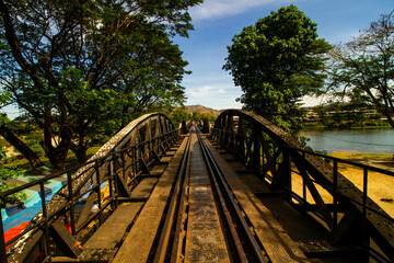 Fototapeta na wymiar River Kwae bridge