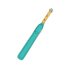Vector linear illustration of a toothbrush. The toothbrush icon is a single line.Vector illustration of a toothbrush for oral hygiene