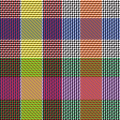 Rainbow Plaid Tartan Checkered Seamless Pattern