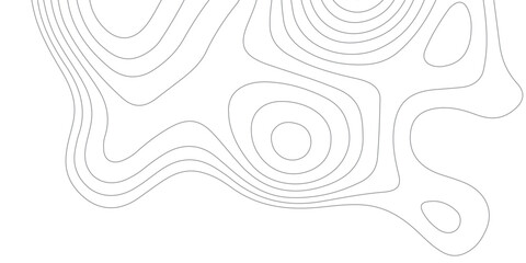 Abstract black and white topographic map lines background. Topographic map lines, contour background.  Geographic lines map on elevation assignment pattern.