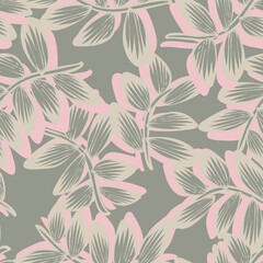 Tropical Leaf Seamless Pattern Design