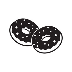 Donut icon symbol ,illustration design template.